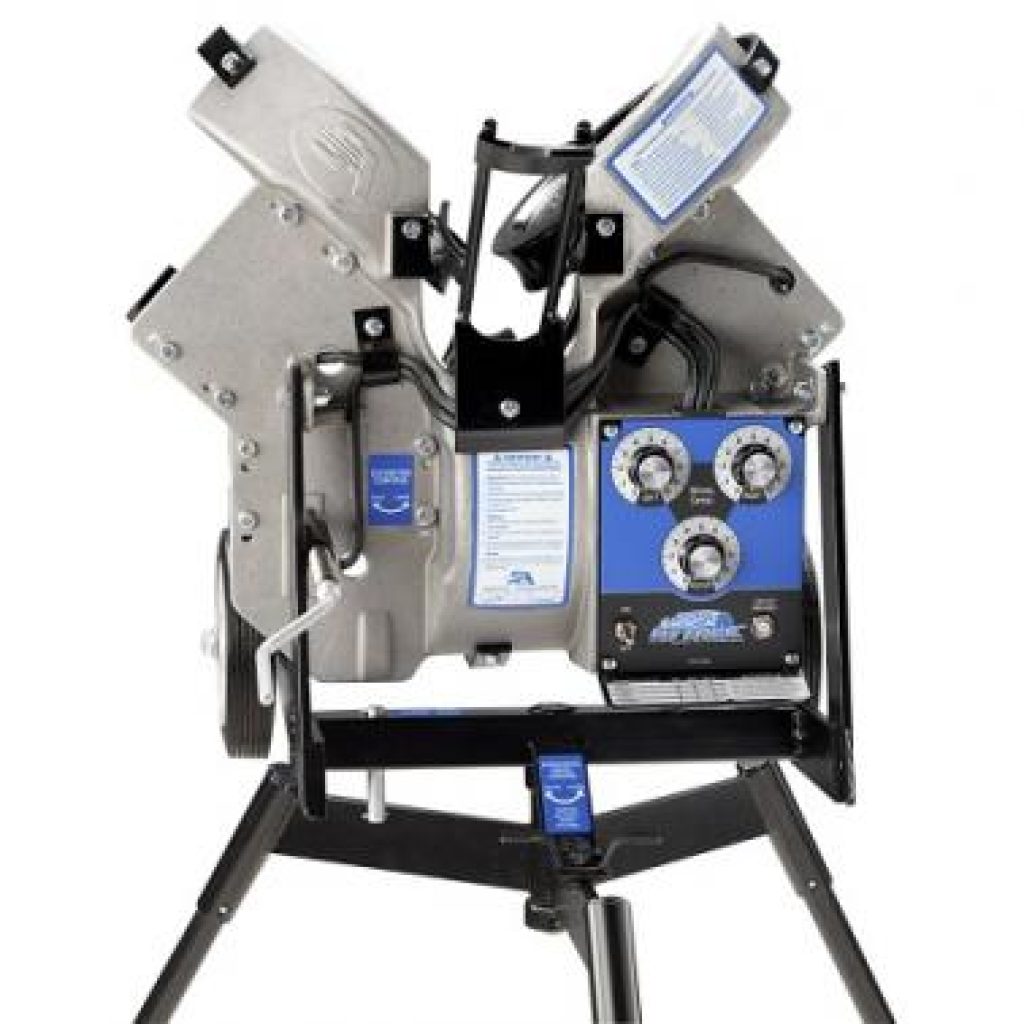 Jr Hack Attack Pitching machine back view
